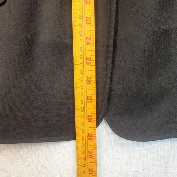 Chadwicks Womens Black 100% Wool Career Blazer Jacket Size 16 Classic Staple - Picture 10 of 10